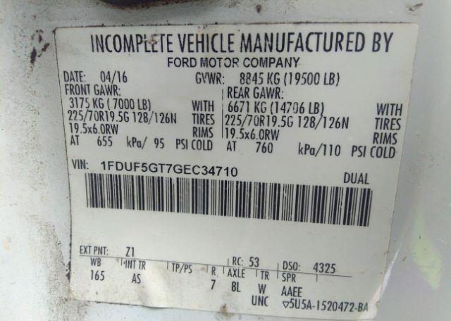 2016 FORD F550 SUPER DUTY