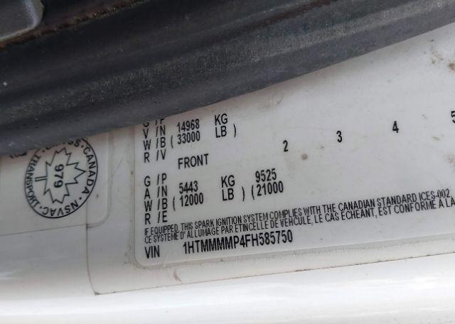 2015 INTERNATIONAL 4000 4300