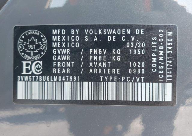 2020 VOLKSWAGEN JETTA GLI