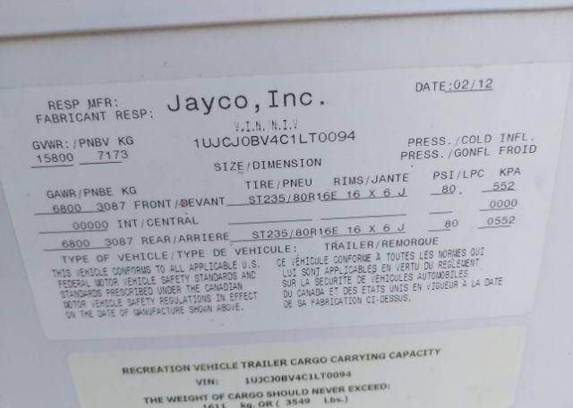 2012 JAYCO HOLIDAY TRAILER