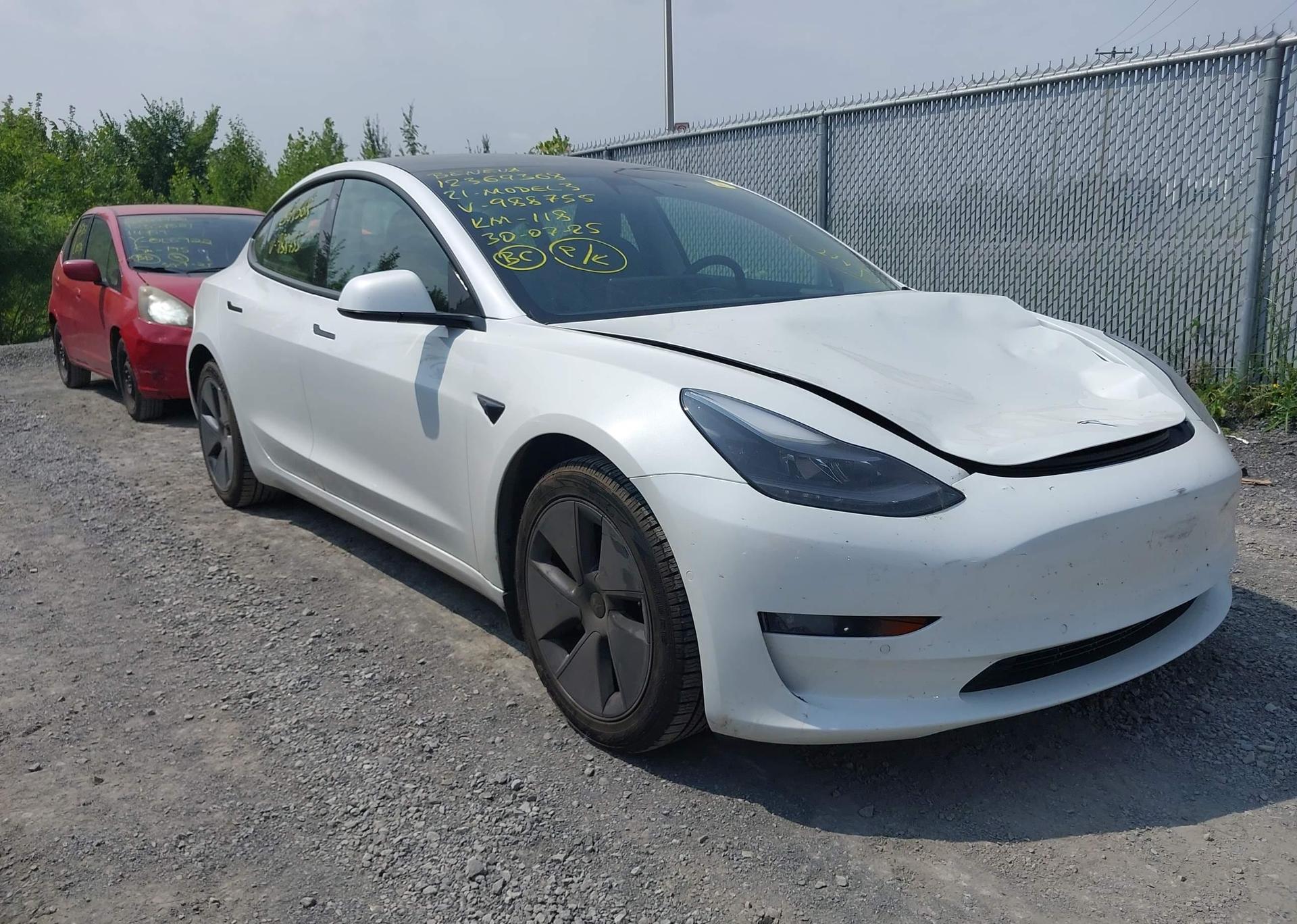 2021 TESLA MODEL 3 STANDARD RANGE