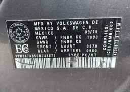 2016 VOLKSWAGEN JETTA 1.4 TSI TRENDLINE