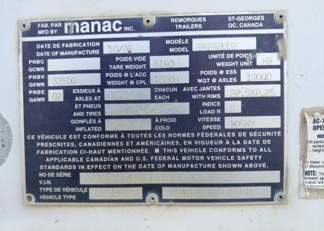 1996 MANAC INC trailer