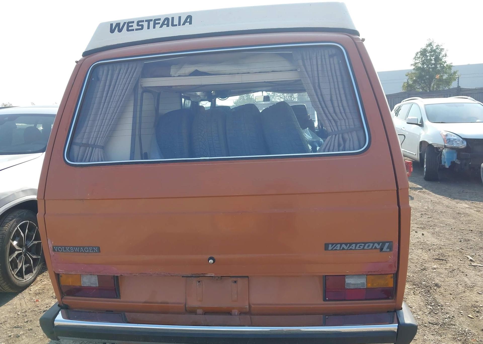 1982 VOLKSWAGEN VANAGON CAMPMOBILE