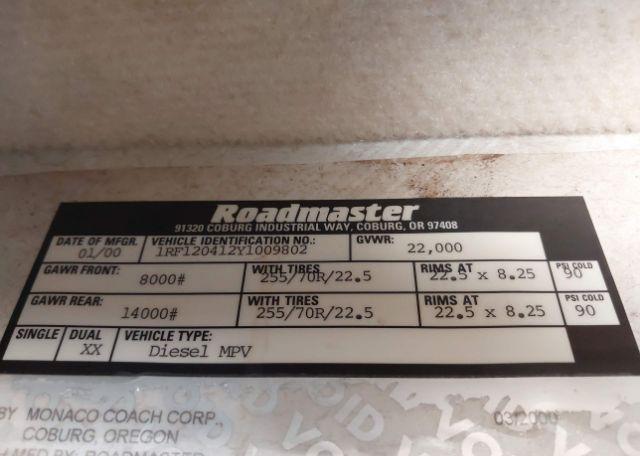 2000 ROADMASTER MONACO KNIGHT 36Z