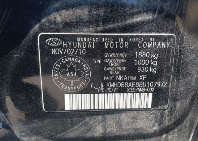 2011 HYUNDAI ELANTRA TOURING GL