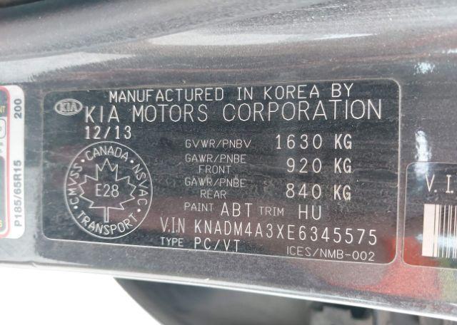 2014 KIA RIO EX