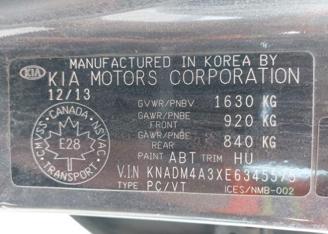 2014 KIA RIO EX