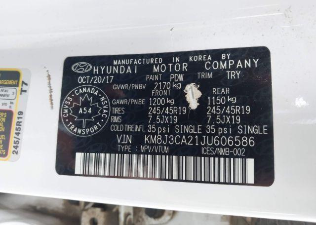 2018 HYUNDAI TUCSON SE 1.6T