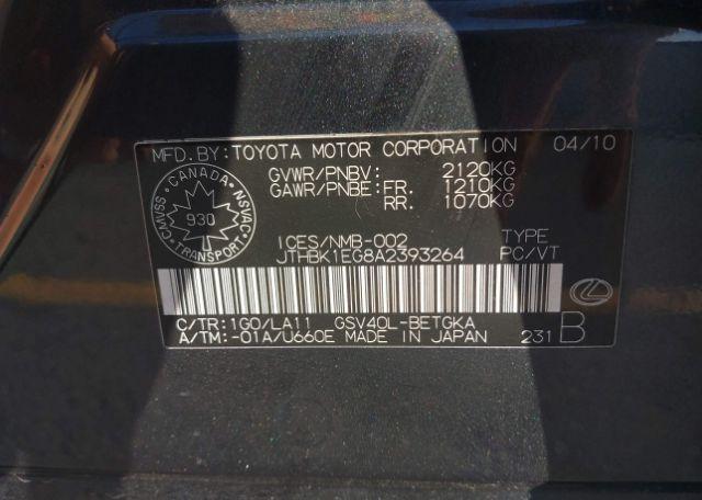 2010 LEXUS ES 350