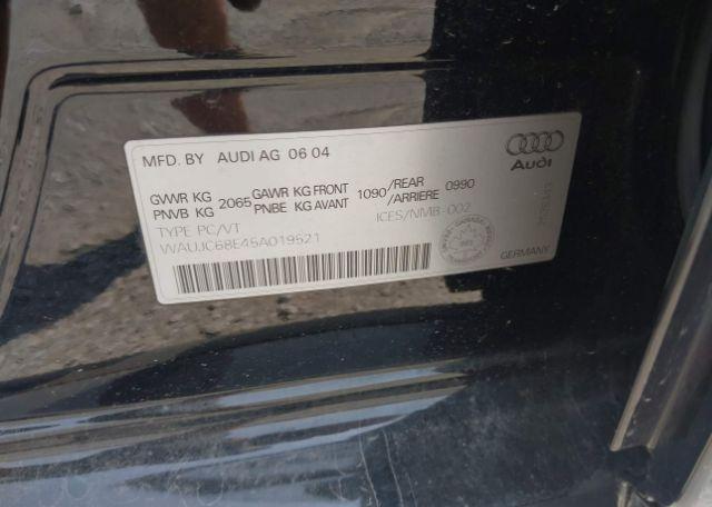2005 AUDI A4 1.8T