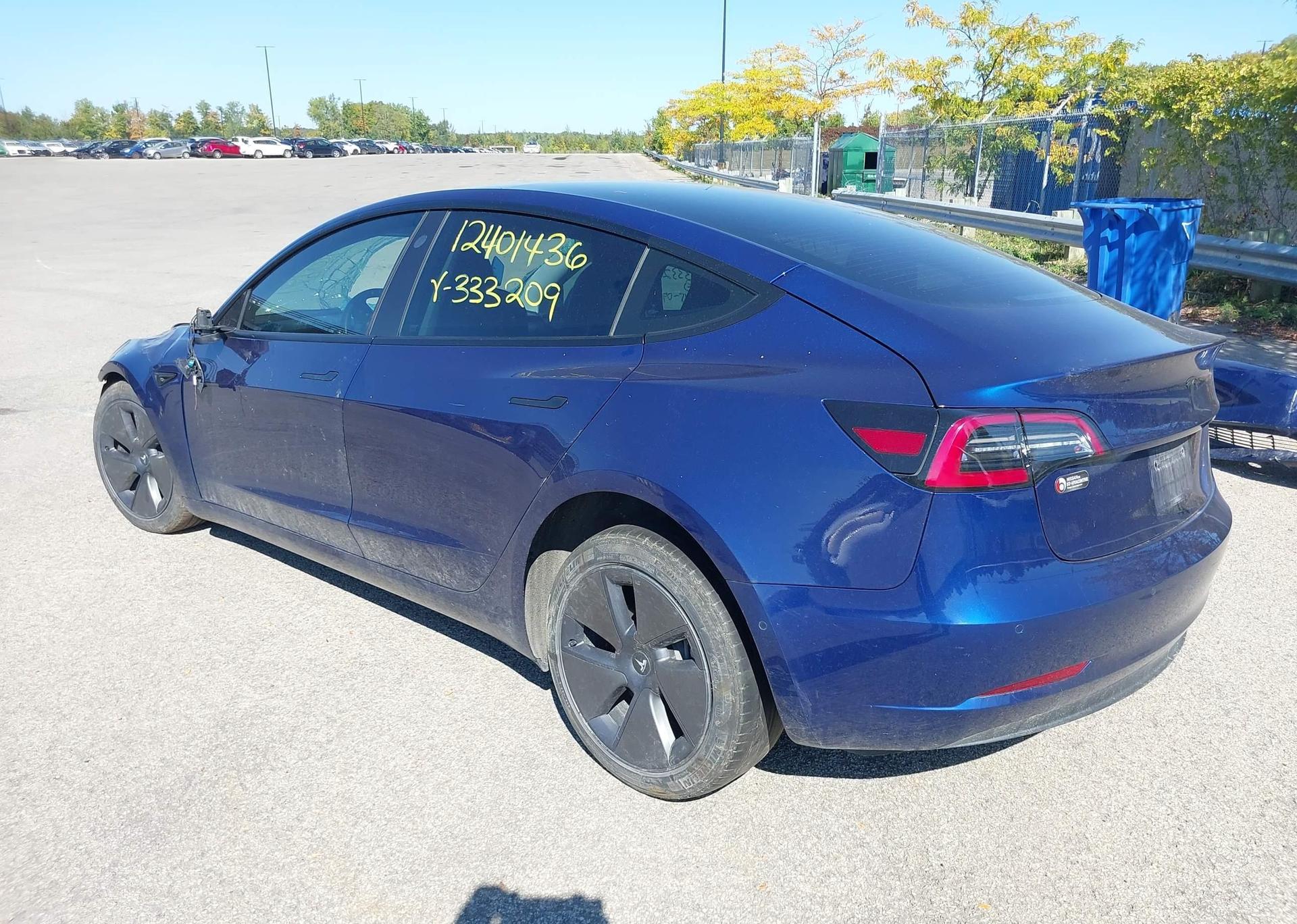 2022 TESLA MODEL 3 RWD