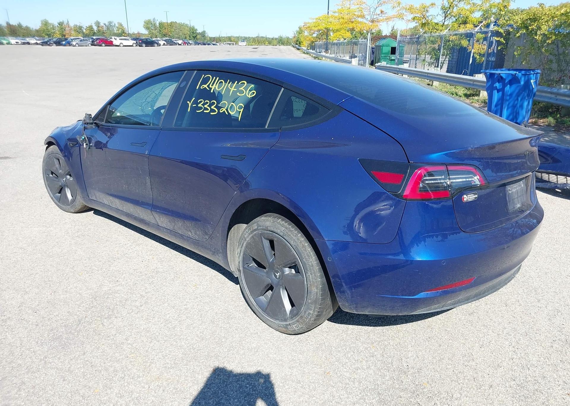 2022 TESLA MODEL 3 RWD
