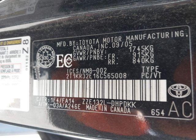 2006 TOYOTA MATRIX XR