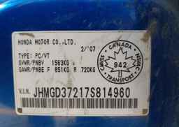 2007 HONDA FIT DX