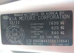 2013 KIA RIO EX