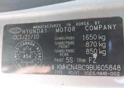 2011 HYUNDAI ACCENT GL