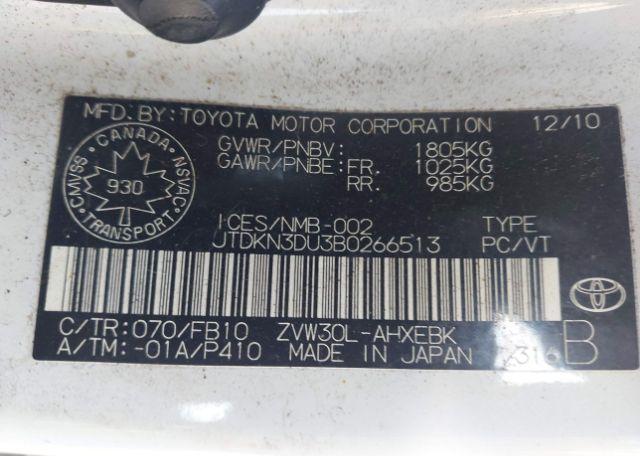 2011 TOYOTA PRIUS