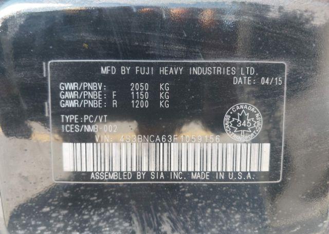 2015 SUBARU LEGACY 2.5I TOURING PACKAGE