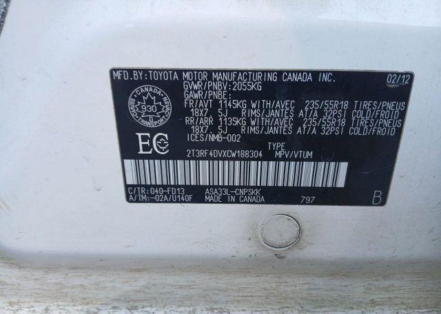 2012 TOYOTA RAV4