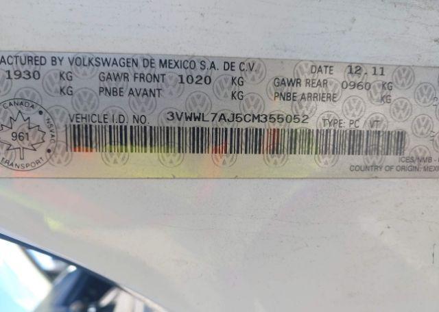 2012 VOLKSWAGEN JETTA 2.0 TDI COMFORTLINE