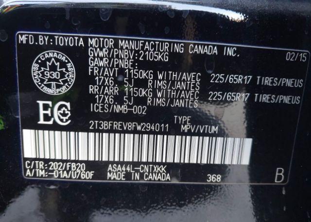 2015 TOYOTA RAV4 LE
