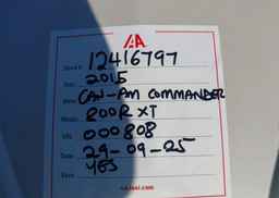 2015 CAN-AM COMMANDER 800R XT