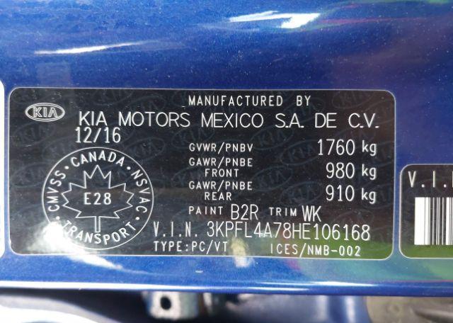 2017 KIA FORTE EX