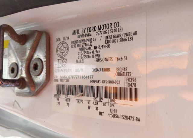 2015 FORD TRANSIT CONNECT XLT