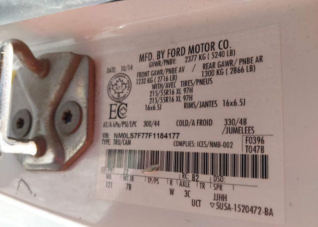 2015 FORD TRANSIT CONNECT XLT