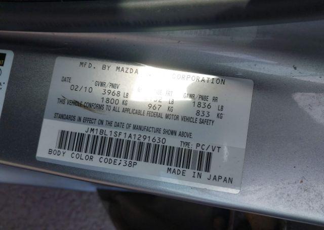 2010 MAZDA MAZDA3 GS