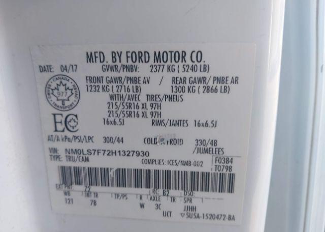 2017 FORD TRANSIT CONNECT XLT