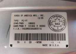 2006 HONDA ACCORD SE