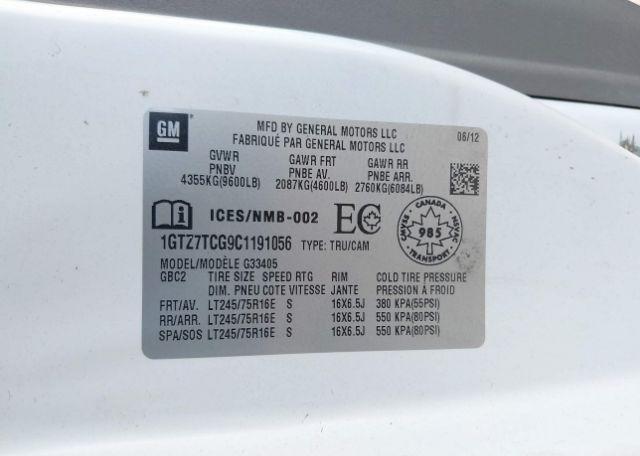 2012 GMC SAVANA 3500 STANDARD