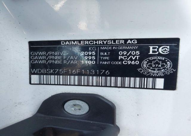 2006 MERCEDES-BENZ SL 500