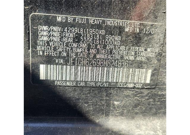 2008 SUBARU IMPREZA 2.5I