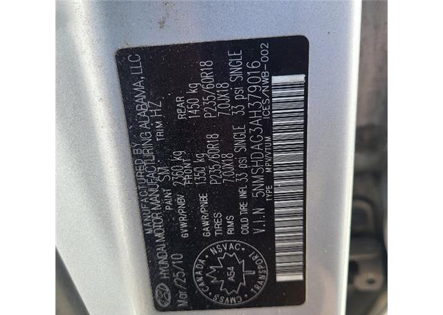 2010 HYUNDAI SANTA FE SE