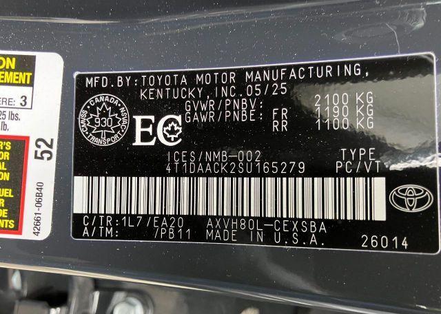 2025 TOYOTA CAMRY