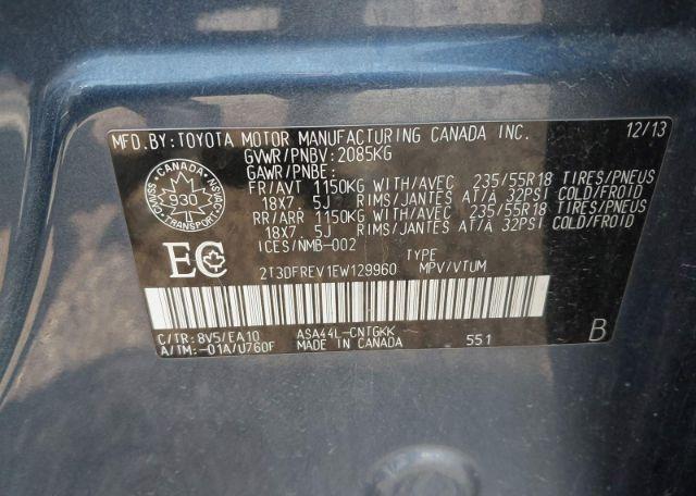 2014 TOYOTA RAV4 LIMITED