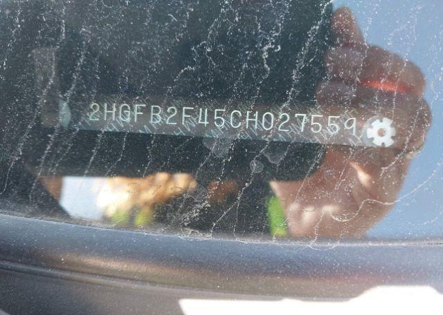 2012 HONDA CIVIC LX